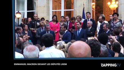 Emmanuel Macron fait le show devant les députés La République en Marche (Vidéo)