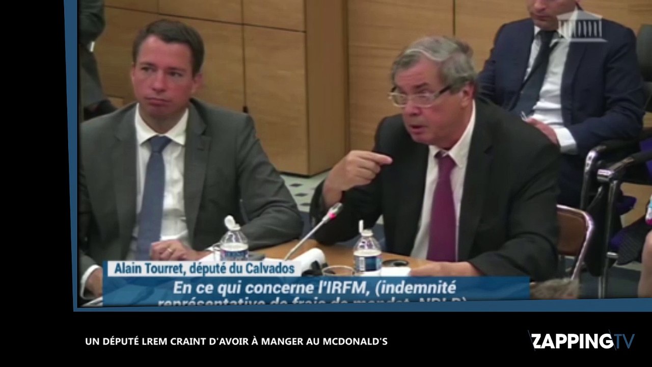 Un député LREM craint de devoir manger au "McDo" (vidéo)