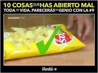 Diez cosas que has abierto mal toda tu vida