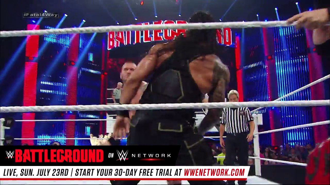WWE World Heavyweight Title Fatal 4 - Way Match - WWE Battleground 2014