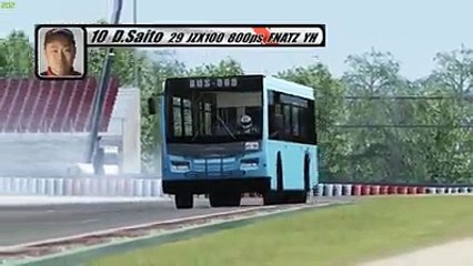 Chinese Fun Zone Bus Stunts Turning Bus on 60 Degree-DailyFun Zone