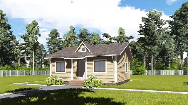 Проекты деревянных домов. План дома, 1 этаж. Загородное строительство.