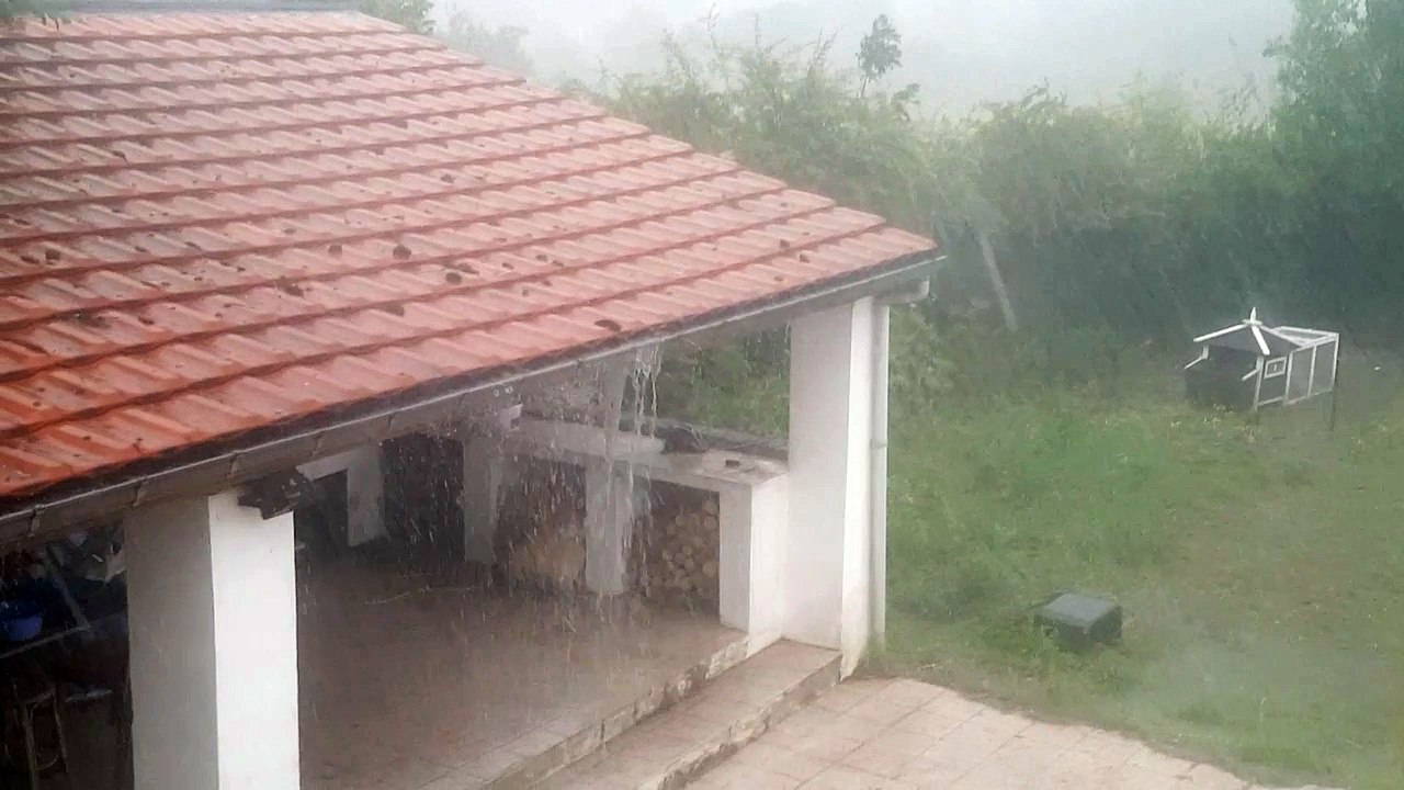 Gerpinnes : orage et grelons