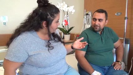 130'ar Kiloluk Çift, Fazla Kilolarından Kurtulmak İçin Tüp Mide Ameliyatı Oldu