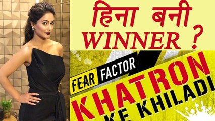 Hina Khan becomes Khatron Ke Khiladi 8 WINNER ? | FilmiBeat
