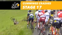 Cummings chute / crashes - Étape 17 / Stage 17 - Tour de France 2017