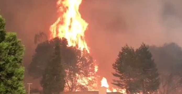 California's Detwiler Fire Destroys 45 Structures, Burns 70,000 Acres