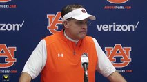 Gus Malzahn speaks to the media following hard fought loss to Clemson