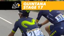 Quintana lâche prise / is dropped - Étape 17 / Stage 17 - Tour de France 2017