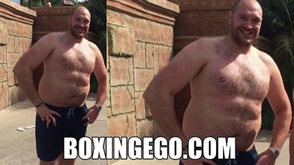 EWW: TYSON FURY BALLOONS UP, HUGE WEIGHT GAIN AFTER FAILED DRUG TEST CANCELLED KLITSCKO BO