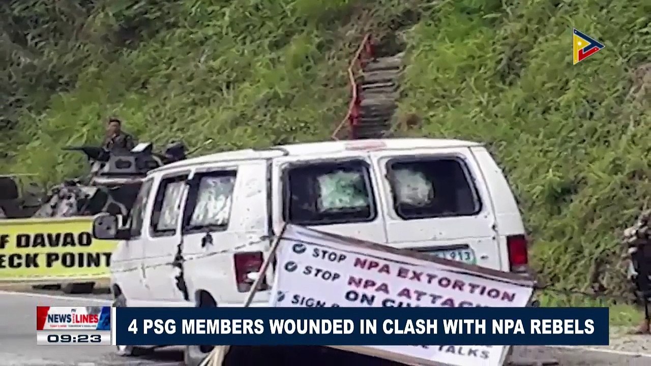 Four PSG members wounded in clash with NPA rebels