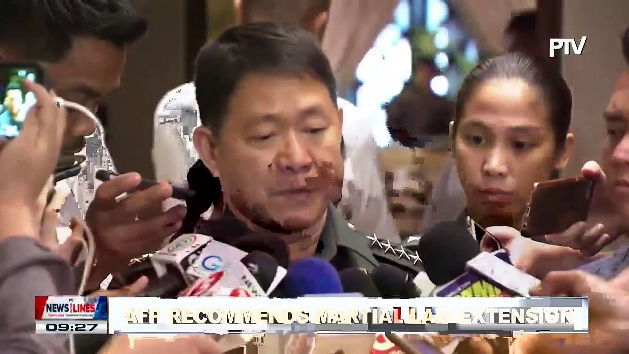 AFP recommends Martial Law extension