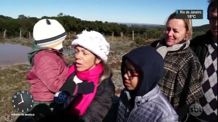 Termômetros ficam abaixo de zero na região centro-sul