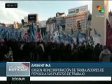 Argentina: marchan en apoyo a los trabajadores despedidos por PepsiCO