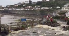 Flash Flooding Rushes Through Cornwall Village