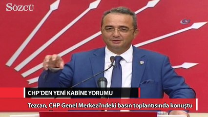 CHP’den yeni kabine yorumu