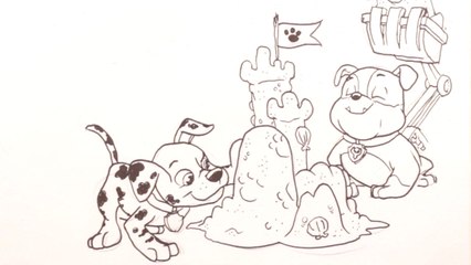 1, 2, 3… Coloriage | Le château de sable | Épisode entier | NICKELODEON JUNIOR