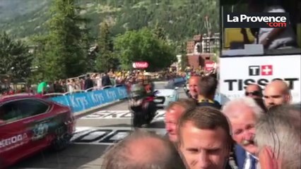 Emmanuel Macron à Serre-Chevalier pour boucler la 17e étape du Tour de France