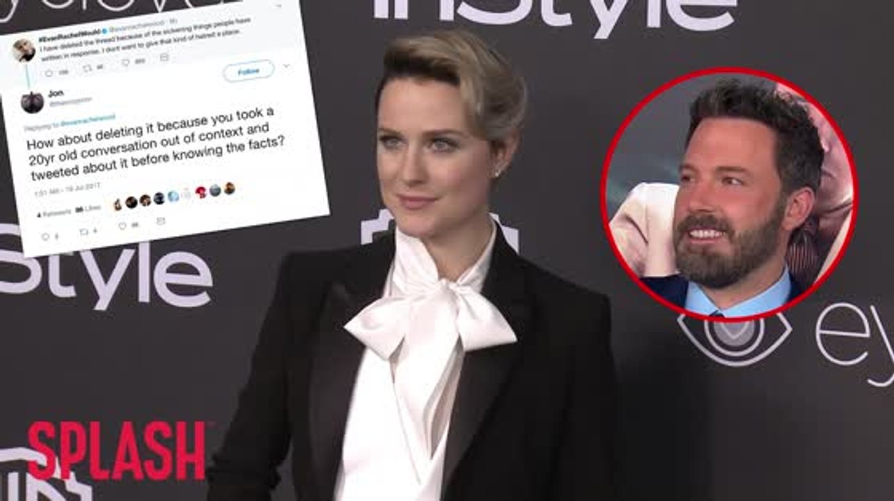 Evan Rachel Wood Deletes Tweets Slamming Ben Affleck For 20 Year Old Quote