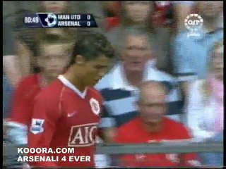 آخر 10 دقايق من مباراة ارسنال ومانشستر يونايتد 1-0 موسم 2007 رؤوف خليف