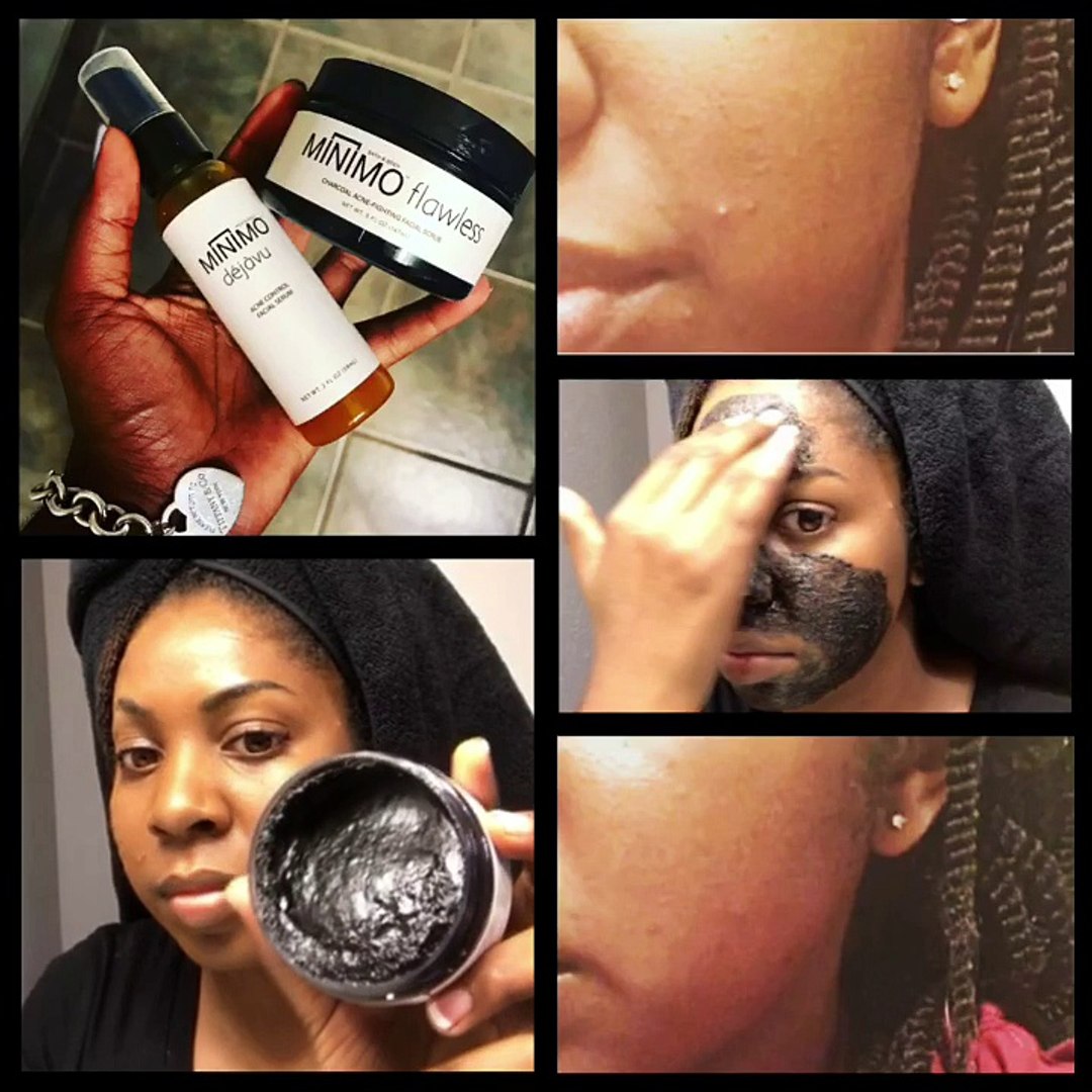 Minimo Flawless Facial Scrub And Dejavu Acne Control Serum