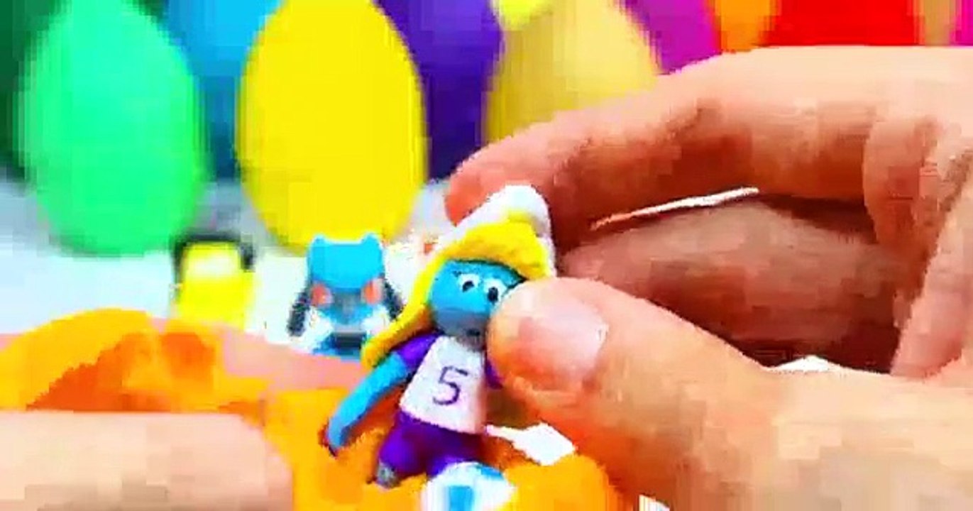 spiderman Surprise eggs play doh disney frozen peppa pig tom and jerry cars