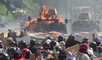National Guard 'Tank' Goes Up in Flames in Caracas