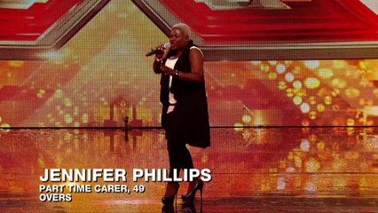 Jennifer Phillips risks Mary Mary's Shackles _ Auditions Week 1 _ The X Factor UK 2015