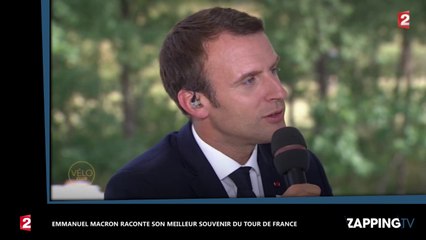 Emmanuel Macron sur le Tour de France, il raconte son meilleur souvenir de vélo (Vidéo)