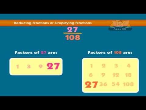 Learn Fractions - Reducing Fractions