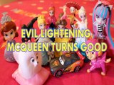 LIGHTENING MCQUEEN TURNS GOOD Toys PRINCESS SOFIA GIDGET SPIDERMAN CINDERELLA ANNA  BABY Videos BELLE, BEAUTY AND THE BE