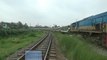 Chittagong bound Mahanagar Provati Express Train of Bangladesh Railway departing Tongi Railway Station