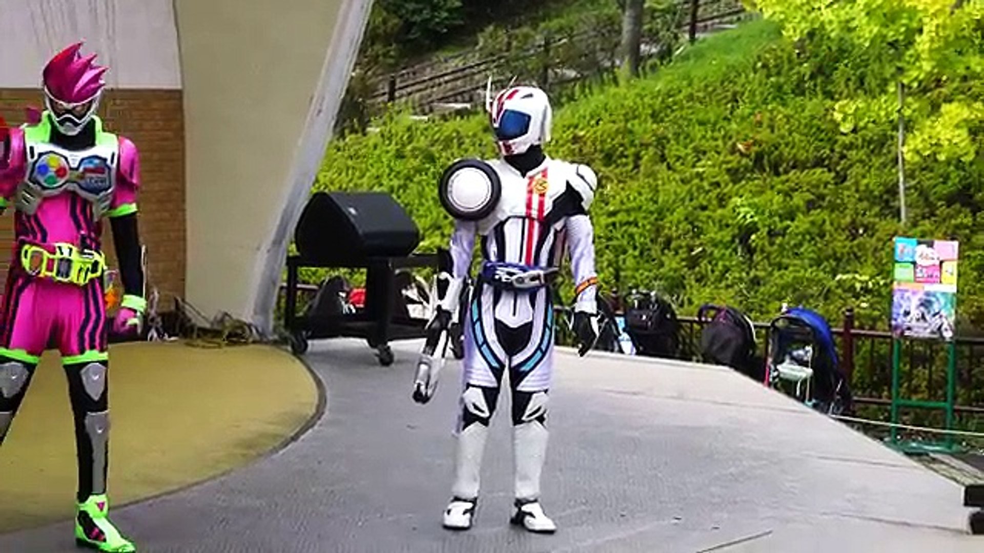 仮面ライダーエグゼイド スペシャルショー 第3話 仮面ライダードライブ マッハ チェイサー 魔進チェイサー登場 ひらかたパーク Kamen Rider Exaid 動画 Dailymotion