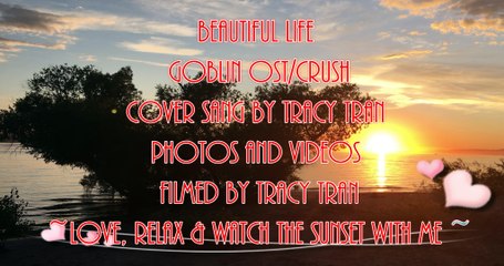 BEAUTIFUL [(도깨비) OST] Crush English Cover by Tracy Tran - Love, Relax & Watch the Sunset with Me 4K