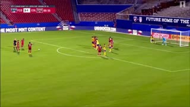 GOAL: Javier Morales curls home a sneaky free kick