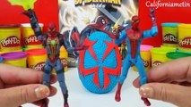 Play Doh Surprise Eggs SPIDER-MAN Web Wing Strike Toys HD