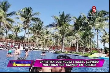 Christian Domínguez e Isabel Acevedo lucen cariñosos luego de viaje a Cancún