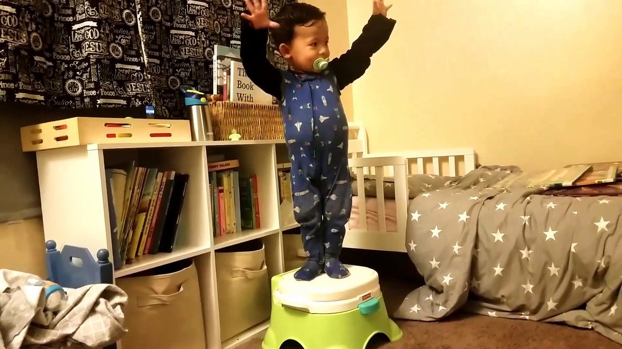 Toddler really good at fake falling