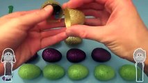 Et couleurs compte des œufs rempli pour briller Apprendre ouverture jouets avec Surprise k