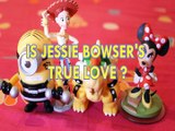 IS JESSIE BOWSER'S TRUE LOVE  MINION MINNIE MOUSE TOY STORY 3 DEPSICABLE ME 3 Toys BABY Videos DISNEY PIXAR , MICKEY MOU