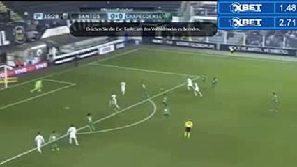 Golazo de Vecchio - Santos vs Chapecoense 1-0 Campeonato Brasileiro  19.07.2017 (HD)