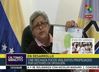 El CNE informa sobre focos de violencia en el interior de Venezuela