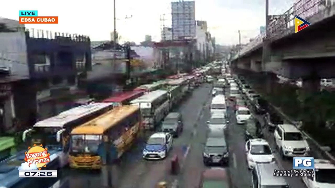 EARLIER | Traffic update sa EDSA, Cubao