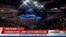 Jimmy Carter addresses the 2016 Democratic National Convention