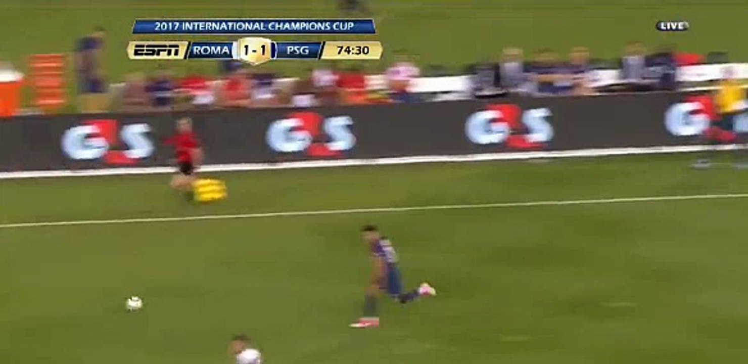 Sadiq Umar missed an easy chance - AS Roma 1-1 Paris SG 20.07.2017 HD