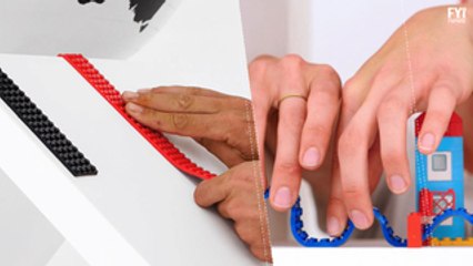 Lego em fita adesiva para qualquer superfície