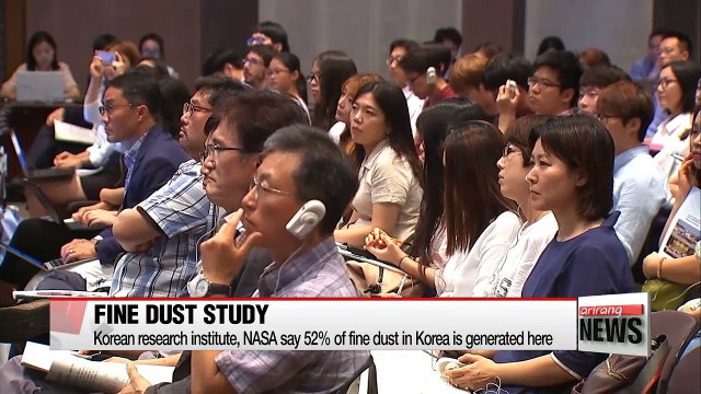 Korean research institute, NASA say 52% of fine dust in Korea is generated here