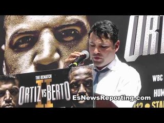 Sam Watson Andre Berto Talk Ortiz Rematch