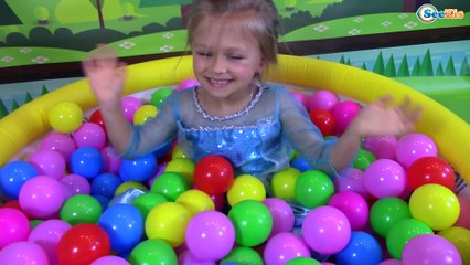 Learn Colors with Baby and Balls Elsa vs Joker Finger Family Song Nursery Rhymes for Kids