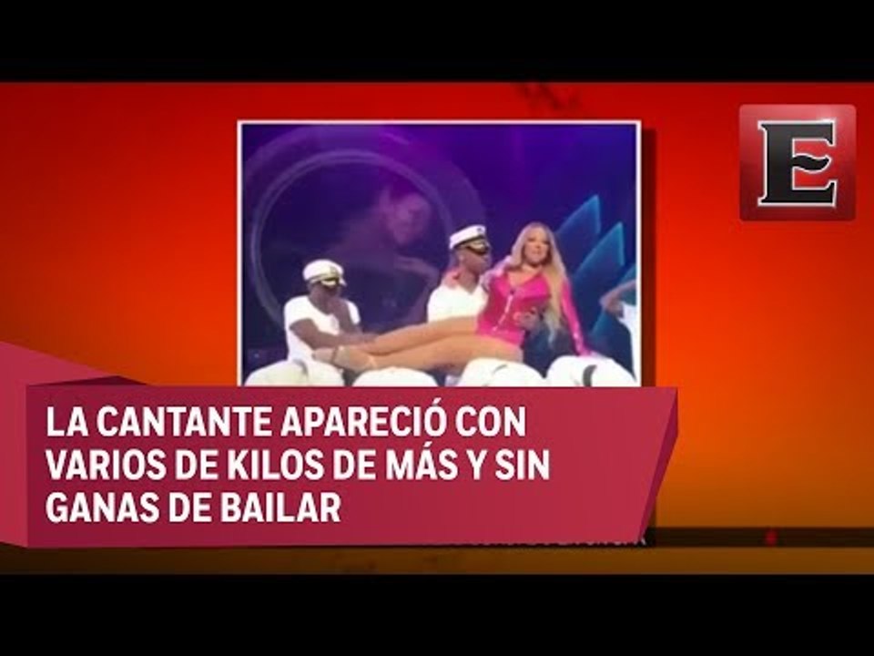 Mariah Carey es criticada por su flojera en un show